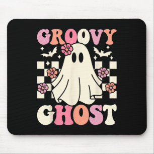 Alfombrilla De Ratón Groovy Ghost Halloween Ghost Costume Retro Groovy