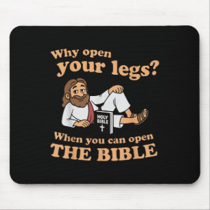 Alfombrilla De Ratón Groovy Jesús Por Qué Abrir Tus Piernas Cuando Pued