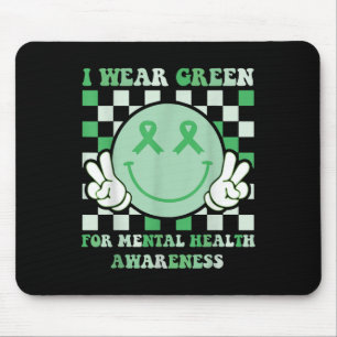 Alfombrilla De Ratón Groovy Mental Health I Wee Green Mental Health Aw