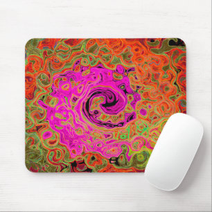 Alfombrilla De Ratón Groovy Rosado Caliente Resumen Remoto Líquido