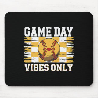 Alfombrilla De Ratón Groovy Softll Women Girls Softll Game Day Vibes 