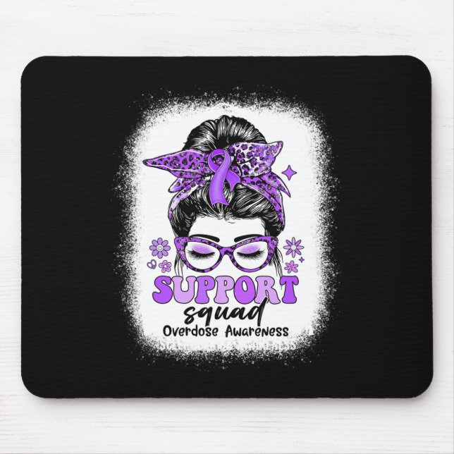 Alfombrilla De Ratón Groovy Support Squad MessMessy Bun Sobredosis Conc (Frente)