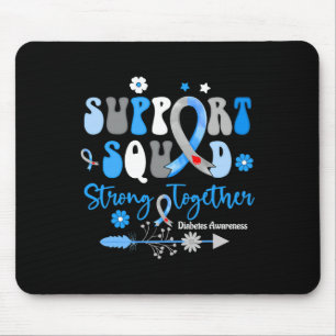 Alfombrilla De Ratón Groovy Support Squad Ribbon T1d Sensibilización so