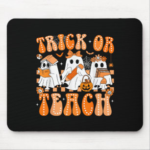 Alfombrilla De Ratón Groovy Teacher Halloween Trick O Enseñar Hombres F
