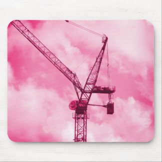 Alfombrilla De Ratón Grúa rosa
