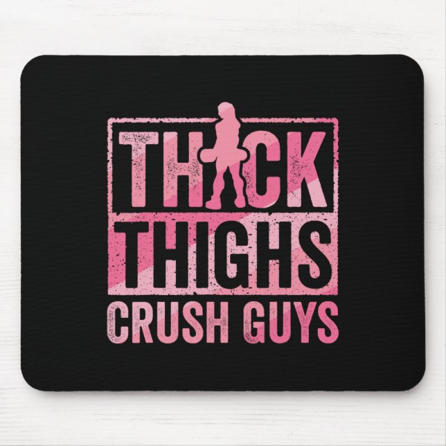 Alfombrilla De Ratón Gruesos Gruesos Aplastan A Los Gimnasio Gracioso (Frente)