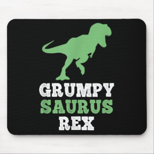 Alfombrilla De Ratón Grumpy-saurus Rex Dino Dinosaur Funny Grumpysaurus