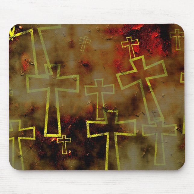 Alfombrilla De Ratón grunge-cruz (Frente)