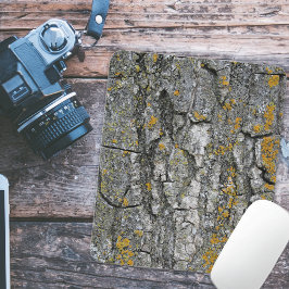 Alfombrilla De Ratón Grunge Faux Gray Grunge Wood Tree Barack