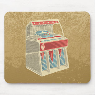 Alfombrilla De Ratón Grunge Jukebox