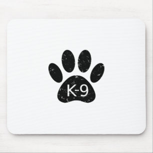 Alfombrilla De Ratón Grunge Perro angustiado Paw K-9