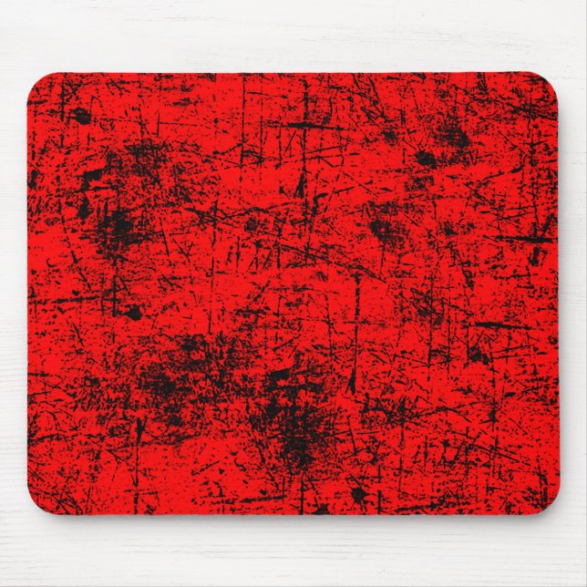 Alfombrilla De Ratón Grunge Rojo (Frente)