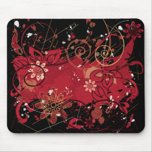 Alfombrilla De Ratón grunge rojo