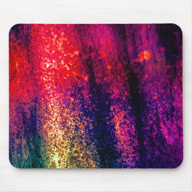 Alfombrilla De Ratón Grunge sucio vibrante multi (Frente)