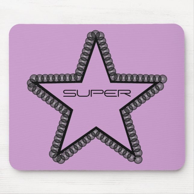 Alfombrilla De Ratón Grunge Superstar Mousepad (Frente)