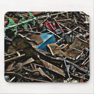 Alfombrilla De Ratón Grunge urbano de la montaña de metales pesados