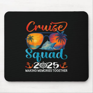 Alfombrilla De Ratón Grupo de Crucero 2025 Amigos Familia Vacaciones Co