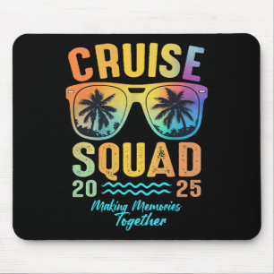 Alfombrilla De Ratón Grupo de crucero familiar 2025 Viaje de vacaciones