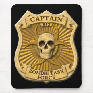 Alfombrilla De Ratón Grupo de trabajo del zombi - capitán Badge