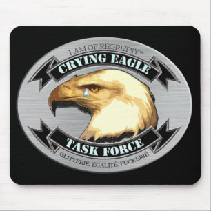 Alfombrilla De Ratón Grupo de trabajo gritador de Eagle