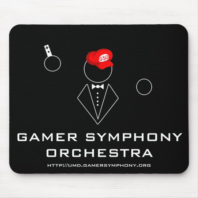 Alfombrilla De Ratón GSO Mousepad negro (Frente)