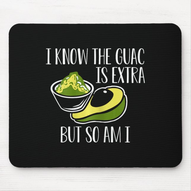 Alfombrilla De Ratón Guacamole Aguacado Cinco De Mayo (Frente)