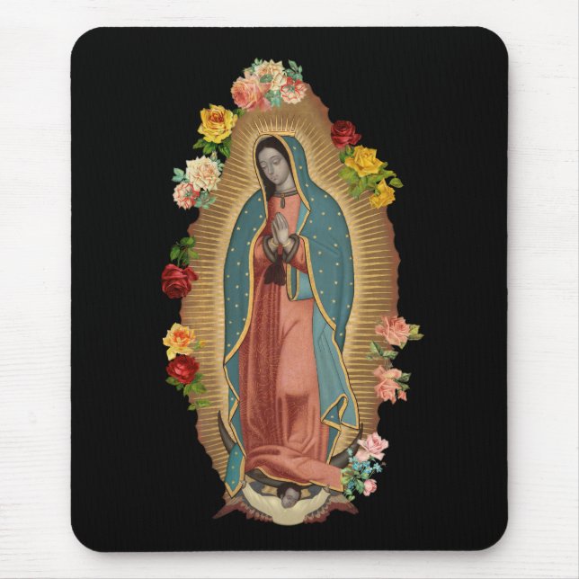 Alfombrilla De Ratón Guadalupe subió Mousepad (Frente)