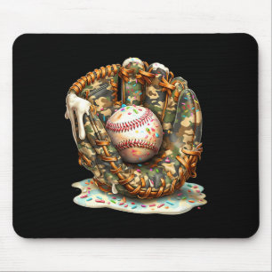 Alfombrilla De Ratón Guantes de béisbol de camuflaje Ropa de estilo de