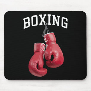 Alfombrilla De Ratón Guantes de boxeo atrevidos Amante del boxeo Kickbo