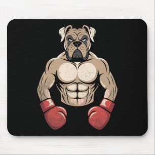 Alfombrilla De Ratón Guantes de boxeo para perros boxer perros mascotas