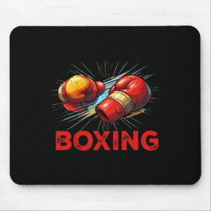 Alfombrilla De Ratón Guantes de boxeo que amo Deportes de lucha Arte ma