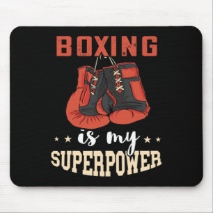 Alfombrilla De Ratón Guantes de boxeo superpotencia boxeo Kickboxer Kic