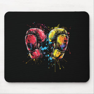 Alfombrilla De Ratón Guantes de Kickboxing Splotch Artista Marcial 