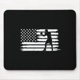 Alfombrilla De Ratón Guantes de Kickboxing Usa Bandera Americana Equipo