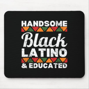 Alfombrilla De Ratón Guapo latino negro y educado afro latino afr