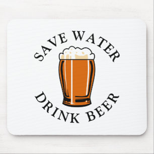 Alfombrilla De Ratón Guardar cerveza para beber agua