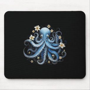 Alfombrilla De Ratón Guardar Kraken Blue Octopus Squid Sea Live Save Oc