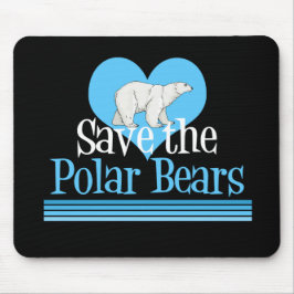 Alfombrilla De Ratón Guardar osos polares azul negro