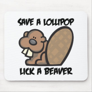 Alfombrilla De Ratón Guardar un Lick Lollipop como castor