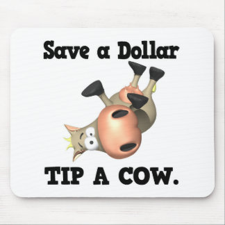 Alfombrilla De Ratón Guardar una punta de dólar en una vaca