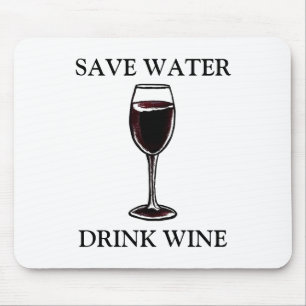 Alfombrilla De Ratón Guardar vino para beber agua