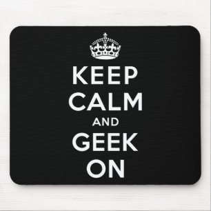 Alfombrilla De Ratón Guarde la calma y al friki encendido
