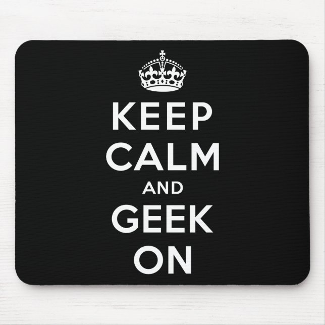 Alfombrilla De Ratón Guarde la calma y al friki encendido (Frente)