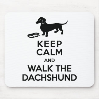 Alfombrilla De Ratón Guarde la calma y camine el Dachshund - Doxie