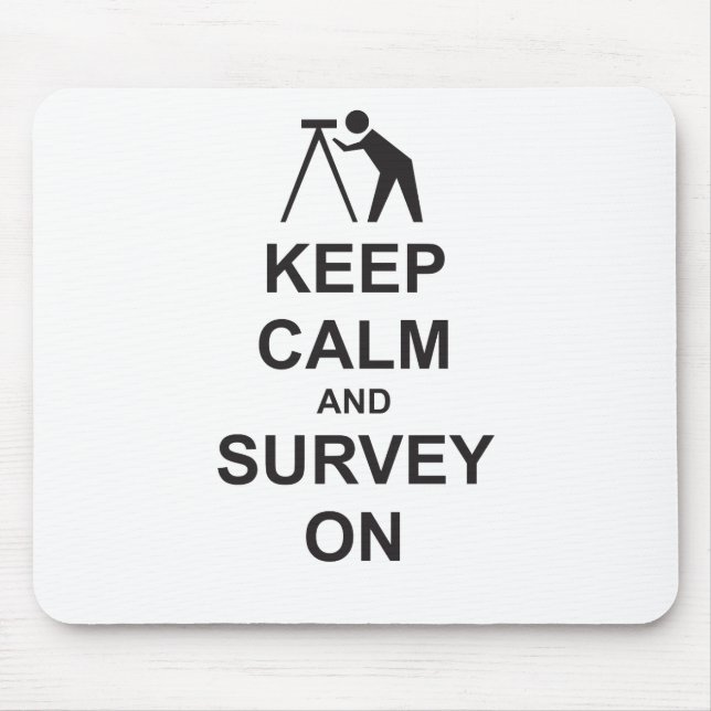 Alfombrilla De Ratón Guarde la calma y examínela encendido (Frente)