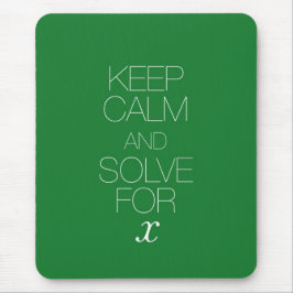 Alfombrilla De Ratón Guarde la calma y soluciónela para X
