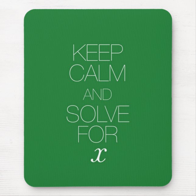 Alfombrilla De Ratón Guarde la calma y soluciónela para X (Frente)