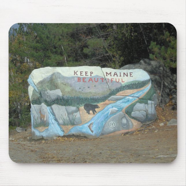 Alfombrilla De Ratón Guarde Maine Mousepad hermoso (Frente)