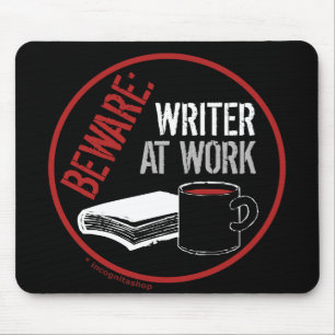 Alfombrilla De Ratón Guárdese: Escritor en el trabajo