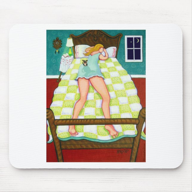 Alfombrilla De Ratón Guardia nocturna - chihuahua de servicio (Frente)